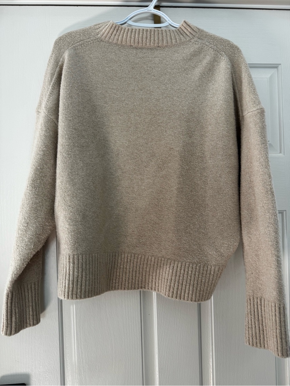 Zara Neutral Beige Crewneck Sweater - Picture 6 of 7